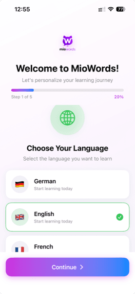 Complete MioWords Setup Guide: 5 Minutes to Your First Word